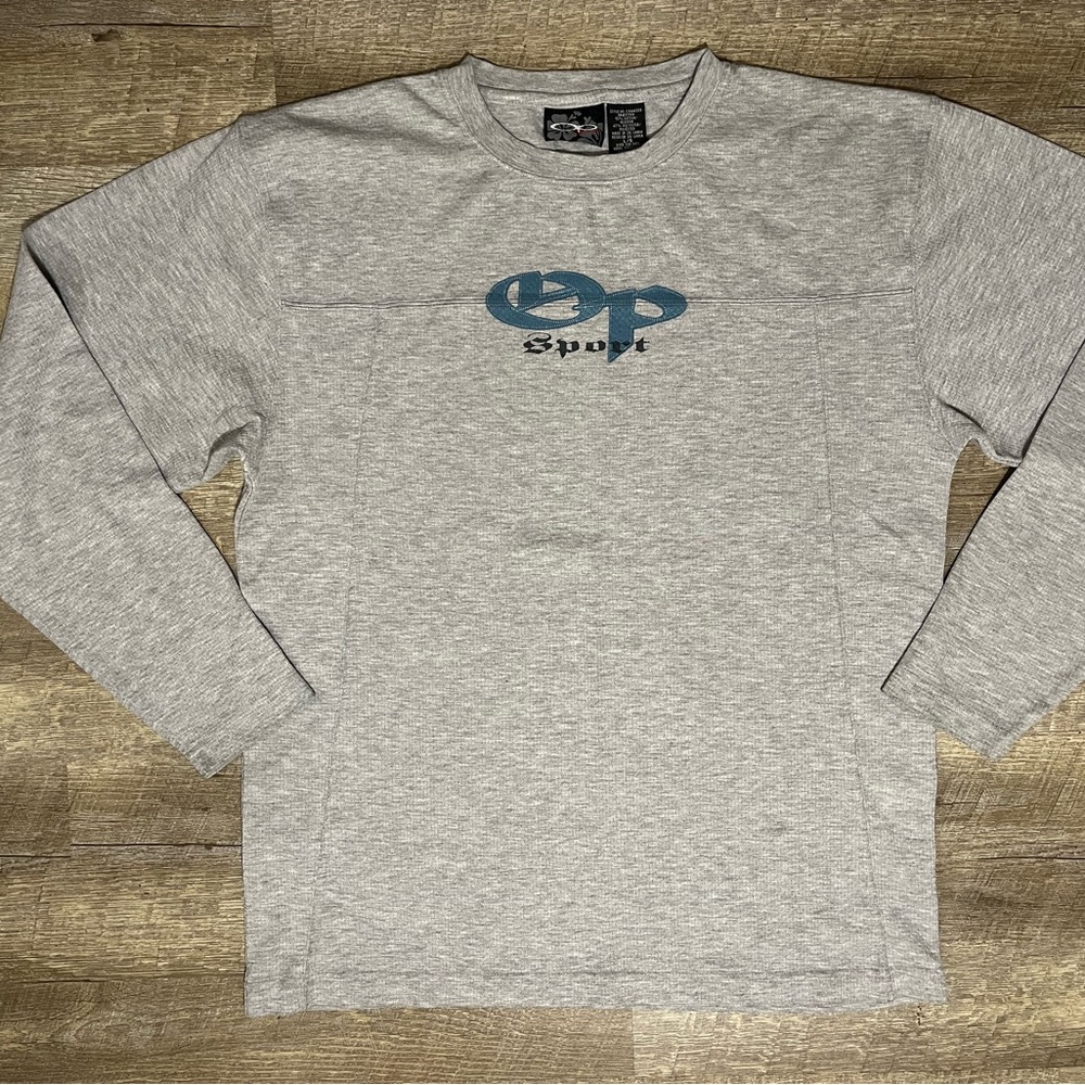 OP Ocean Pacific Long Sleeve Shirt LG Surf Skate Grunge Graffiti 90s Y2K